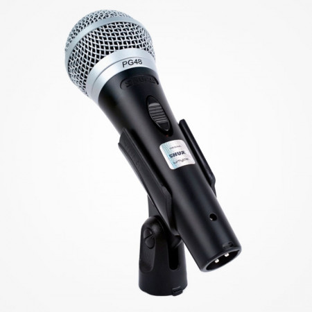 SHURE PGA48-XLR-E + Soporte Pie Micrófono