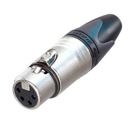 Conector XLR Hembra 4 Pines Neutrik NC4FXX
