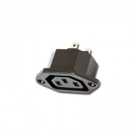 Base alimentación tripolar hembra IEC320 C13