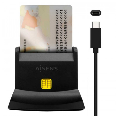 Lector DNI USB-C con Lector de Tarjetas SIM, SD