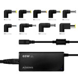 Alimentador automático 65W 9 Conectores + USB-A QC
