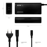 Alimentador automático 65W 9 Conectores + USB-A QC