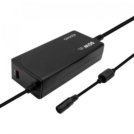 Alimentador automático 90W 12 Conectores +USB-A QC