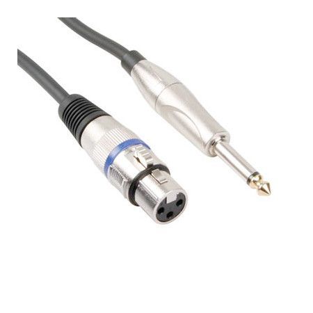 Cable Jack 6.3 Macho a XLR Hembra de 10 M