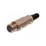 Conector XLR Hembra 5 Pines Plata