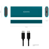 Caja externa M.2 (NGFF) ASM2-019BLU