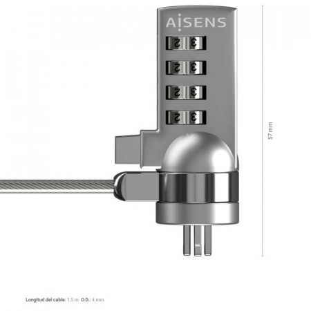 Cable de Seguridad con Cerradura para portátil