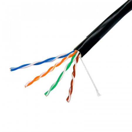 Cable UTP CAT6 exterior negro - Precio por Metro