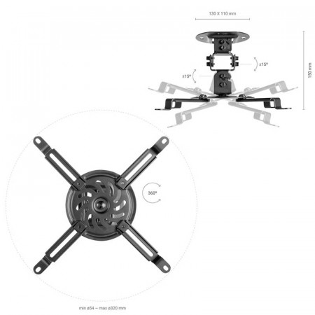 Soporte proyector AISENS CP03TSR-127