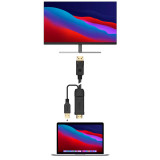 Adaptador Activo HDMI + USB  a DISPLAYPORT 1,8 m.