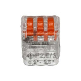 Ficha de empalme sin tornillos 3 Polos