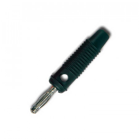 CONECTOR BANANA 4 mm MACHO AÉREO NEGRO