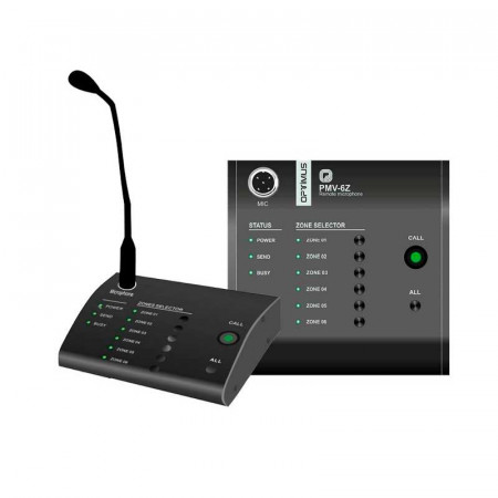 Micrófono para Megafonía OPTIMUS PMV-6Z