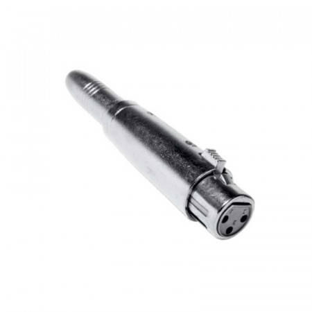 Adaptador XLR hembra 3 PIN a Jack hembra 6,3mm.