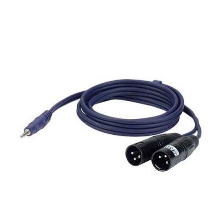 Cable Jack 3.5 Macho a 2 XLR Macho de 3 M
