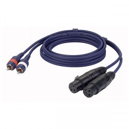 1,5 mts. 2 RCA macho a 2 xlr hembra.