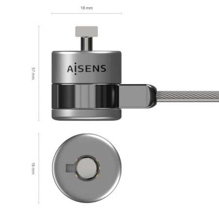 Cable Seguridad con Cerradura llave para portátil