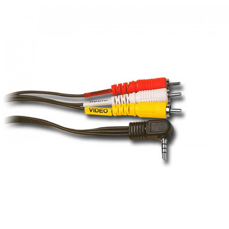 Conexión JACK 3.5mm. 4C. A 3 RCA M., 1,5 Metros