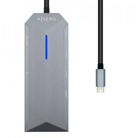 USB-C Dock 8 en 1 AISENS ASUC-8P004-GR