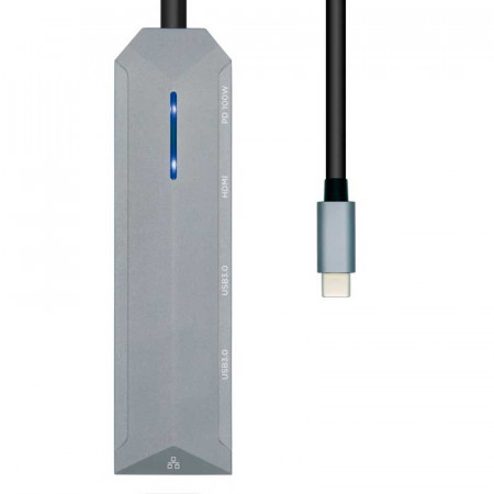 USB-C Dock 5 en 1 AISENS ASUC-5P003-GR