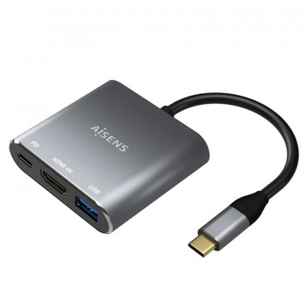 Convertidor de USB-C a HDMI/USB 3.0/USB-C 0.15 M. Convertidor de USB-C a HDMI/USB 3.0/USB-C 0.15 M.