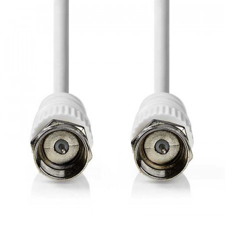 CABLE DE ANTENA F MACHO A F MACHO 2 M BLANCO