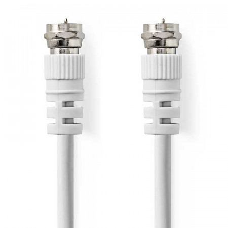 CABLE DE ANTENA F MACHO A F MACHO 5 M BLANCO