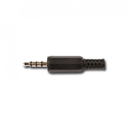 Jack Macho 3,5mm. 4 Contactos - Plastico