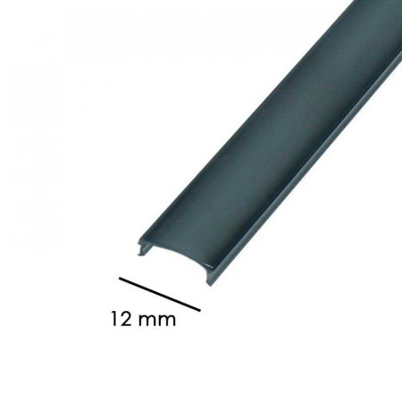 TAPA DIFUSOR NEGRA 2 MTRS PARA PERFIL TIRA
