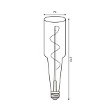 BOMBILLA LED FILAMENTO ESPIRAL E27 BOTELLA 70Mm 4