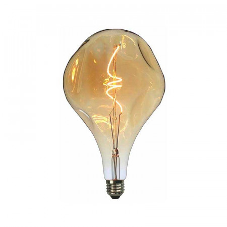 BOMBILLA LED FILAMENTO ESPIRAL E27 A165 4W AMBAR