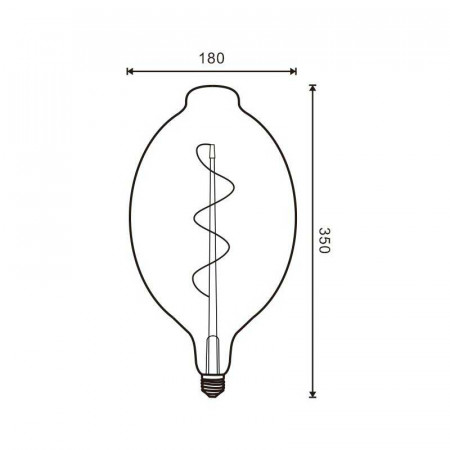 Bombilla Led filamento espiral E27 BT180 4W