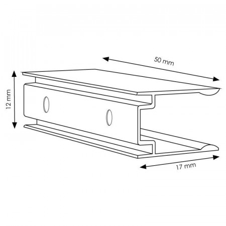 FIJACION DE ALUMINIO PARA NEON LED RGB
