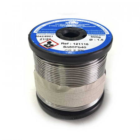 Bobina de estaño 1,5 mm. 500 g.
