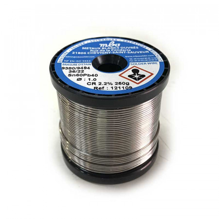 Bobina de estaño 1 mm. 250 g.