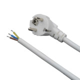 Cable Schuko a abierto 5 metros Blanco