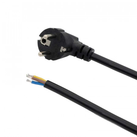 Cable Schuko a abierto 1,8 metros Negro