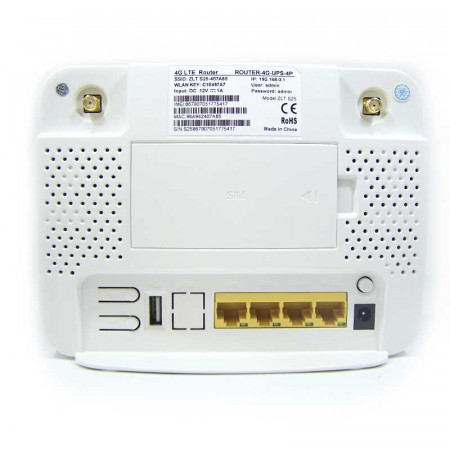 Router 4G con WiFi y 4 puertos RJ45