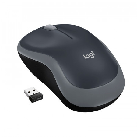 Ratón LOGITECH M185 gris/azul/rojo