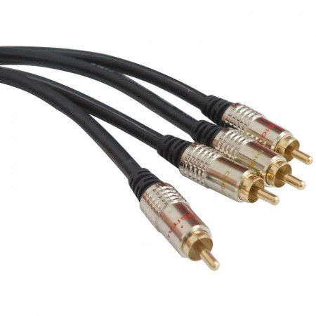 Cable de Audio 2 RCA a 2 RCA Macho 5 Metros
