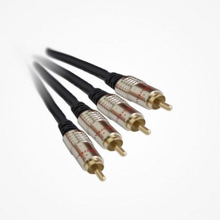 CONEXION 2 RCA MACHO A 2 RCA MACHO CALIDAD 15MTS.
