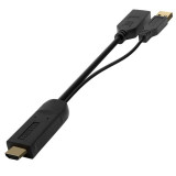 Adaptador Activo HDMI + USB a DISPLAYPORT 10 cm.