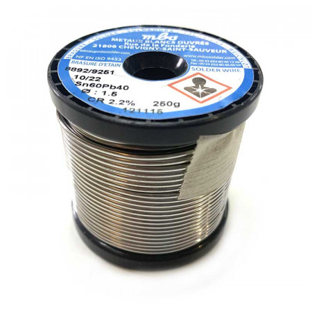Bobina de estaño 1,5 mm. 250 g.