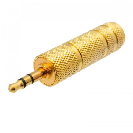 JACK Hembra 6,3mm. - JACK Macho 3,5mm.