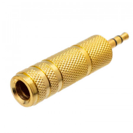 JACK Hembra 6,3mm. - JACK Macho 3,5mm.