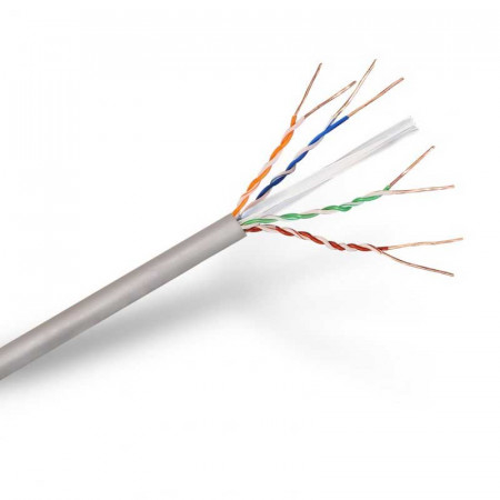Cable UTP CAT.6 GRIS Cobre Bobina 100 Metros