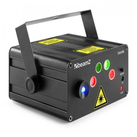Beamz Dahib Doble Laser RG Gobo con LED Azul