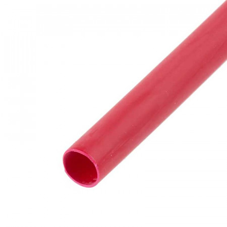 Funda Termoretractil Rojo 6,4mm. 1 metro