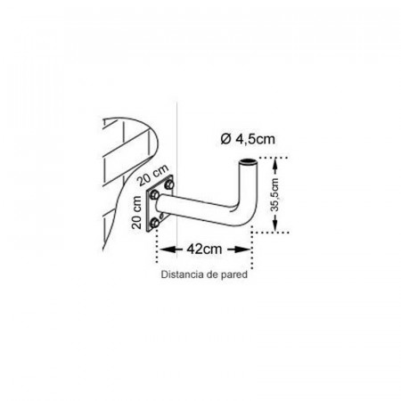 SOPORTE PARED TELEVES 7349