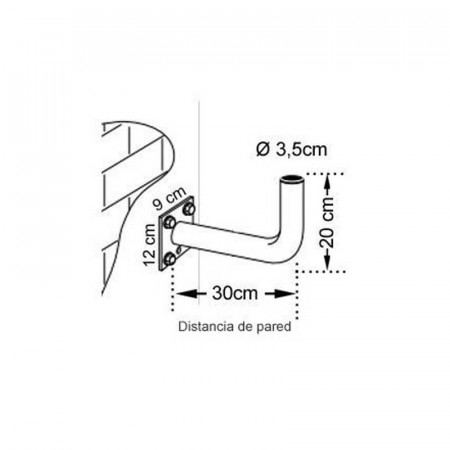 SOPORTE ANTENA TELEVES 7393